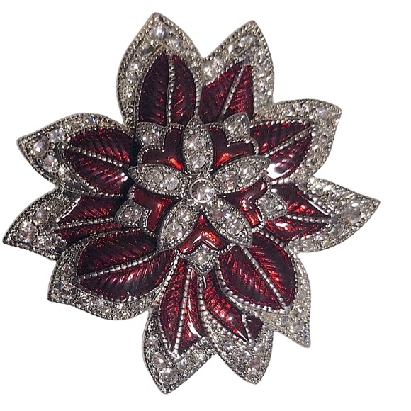 Monet Jewelry - Poinsettia Brooch by MONET
